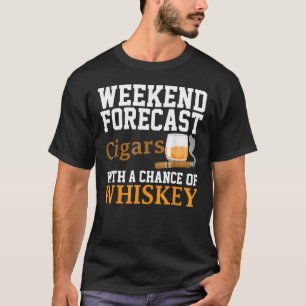 Funny Cigar and Whiskey Graphic Women Mannen Cigar T-shirt