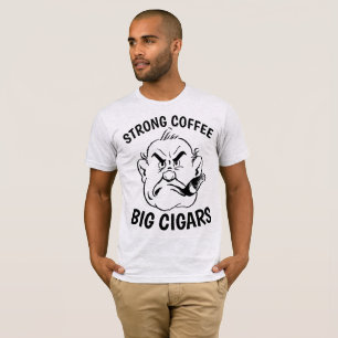 Funny CIGAR & COFFEE-Mannen T-shirts