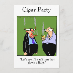 Funny Cigar Party-uitnodigingen Kaart