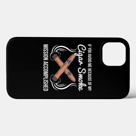 Funny Cigar Smoker Design Case-Mate iPhone Case (Achterkant (horizontaal))