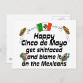 Funny Cinco de Mayo Briefkaart (Voorkant / Achterkant)
