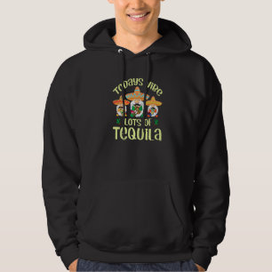 Funny Cinco de Mayo Gnomes Todays vibe lots Teq Hoodie