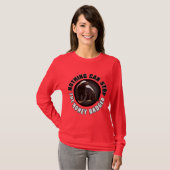 Funny Circle Honey Badger Design for Light of Dark T-shirt (Voorkant volledig)