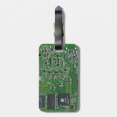 Funny circuit board bagagelabel (Achterkant verticaal)