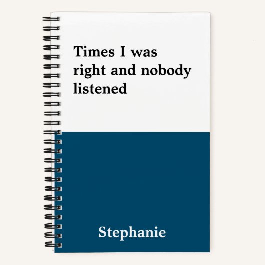 Funny citeert Notitieboek (Voorkant)