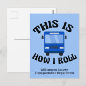 Funny City Bus Driver Dit is hoe ik me kan aanpass Briefkaart (Voorkant / Achterkant)