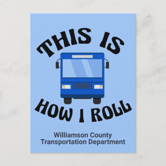 Funny City Bus Driver Dit is hoe ik me kan aanpass Briefkaart (Voorkant)