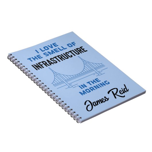 Funny Civil Engineering Bridge Engineer Notitieboek (Rechterzijde)