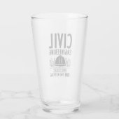 Funny Civil Engineering Gag Engineer Afstuderen Glas (Achterkant)