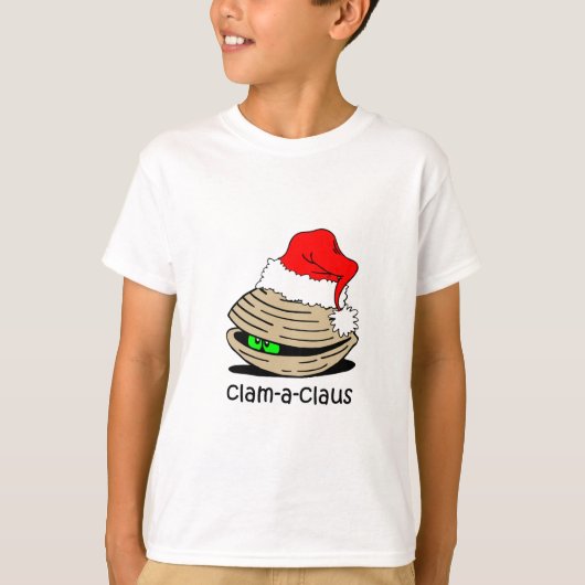 Funny clam Kerstmis T-shirt (Voorkant)