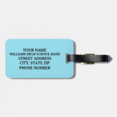 Funny Clarinet Custom Band Bagagelabel (Achterkant horizontaal)