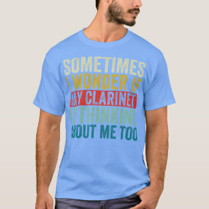 Funny Clarinet Retro Clarinetist Musician T-shirt