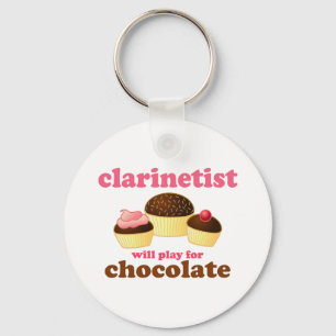 Funny Clarinet Sleutelhanger