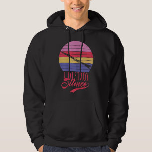 Funny Clarinetist Marching Band I Destroy Silence Hoodie
