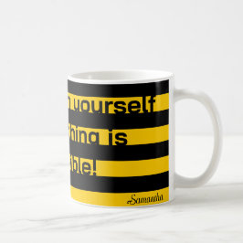 Funny Classic Bumble Bee Stripes Striped Pattern Koffiemok