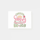 Funny Classy Sassy en een beetje slechte Assy Sass Post-it® Notes (Voorkant)