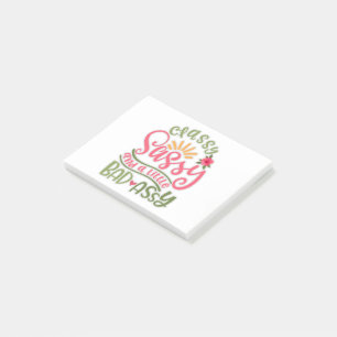 Funny Classy Sassy en een beetje slechte Assy Sass Post-it® Notes