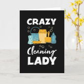 Funny Cleaner Housekeeper Gift Kaart (Gele Bloem)