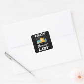 Funny Cleaner Housekeeper Gift Vierkante Sticker (Envelop)