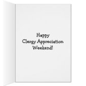 Funny Clergy Appréciation Weekend Card (Intérieur (Droit))