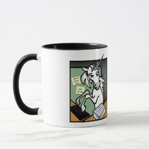 FUNNY CLERICAL UNICORN RINGER MUG