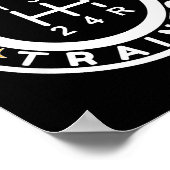 Funny Clically Trained Manual Car Driving Humor  Poster (Hoek)