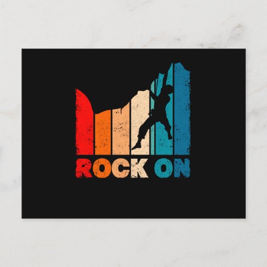 Funny climate climate bergklimmer Rock Briefkaart (Voorkant)