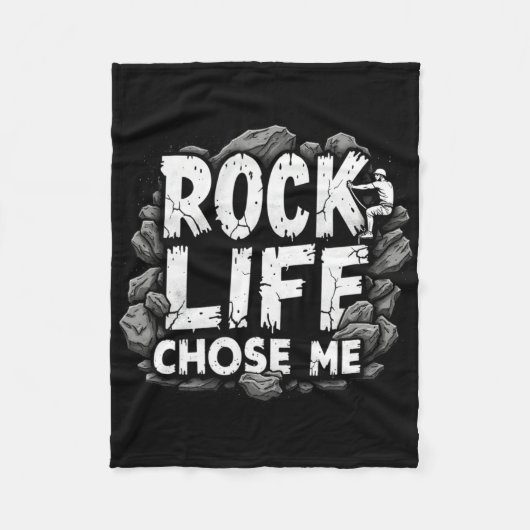 Funny Climbing Quote Gift Life  Fleece Deken (Voorkant)