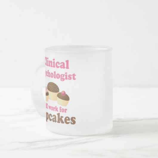 Funny Clinical Psycholoog Matglas Koffiemok (Voorkant links)