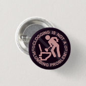 Funny Clogger Clogging Ronde Button 3,2 Cm (Voorkant /achterkant)