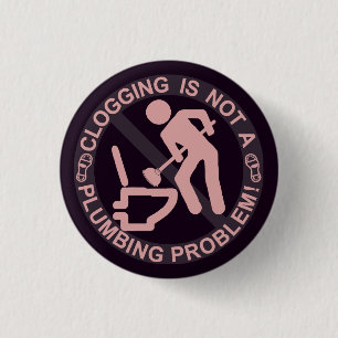 Funny Clogger Clogging Ronde Button 3,2 Cm