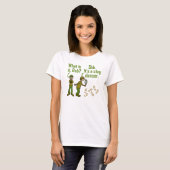 Funny Clogger Footstep Cartoon T-shirt (Voorkant volledig)