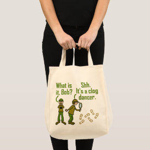 Funny Clogger Voetstappen Cartoon Bag Tote Bag
