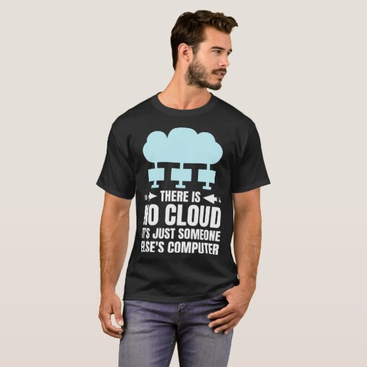 Funny Cloud Computing Design for Programmer Develo T-shirt (Voorkant volledig)