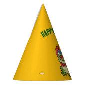 Funny Clown Frog Sticker Feesthoedjes (Links)