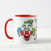 Funny Clown Gezegde Mok (Links)