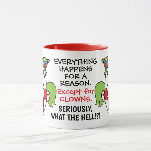 Funny Clown Gezegde Mok (Midden)