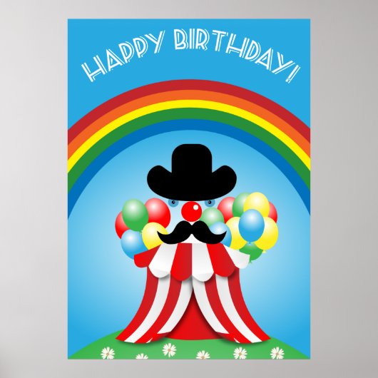 Funny clown poster (Voorkant)