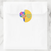 Funny Clown Ronde Sticker (Tas)