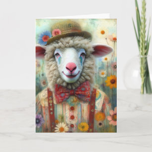 Funny Clown Sheep Alle Gelegenheden Kaart