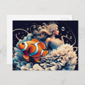 Funny ClownFish Mode Vrouw Briefkaart (Voorkant / Achterkant)