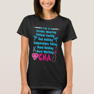 Funny CNA Humor Quote Trots Gecertificeerd Verplee T-shirt
