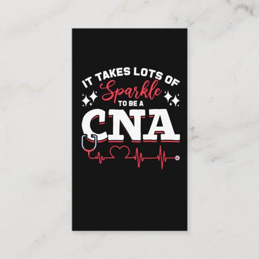 Funny CNA Nurse Certified Nursing Assistant Visitekaartje (Voorkant)