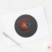 Funny CNC Machinist Round Vinyl Sticker (Envelop)