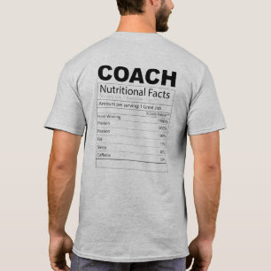 Funny Coach Nutrition Feit T-shirt 