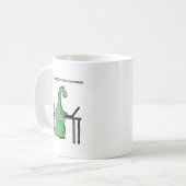 Funny COBOL Programmer Dinosaur Koffiemok (Voorkant links)