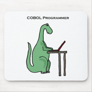 Funny COBOL Programmer Dinosaur Muismat