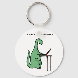 Funny COBOL Programmer Dinosaur Sleutelhanger