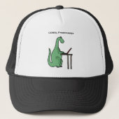 Funny COBOL Programmer Dinosaur Trucker Pet (Voorkant)