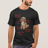 Funny Cockapoo Anatomy - Unique Valentine Gift T-shirt (Voorkant)